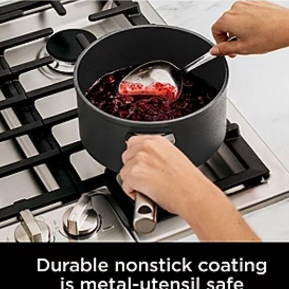 Ninja NeverStick Professional Series 3 1/2QT Saucepan w/ Lid - Picture 7 of 15
